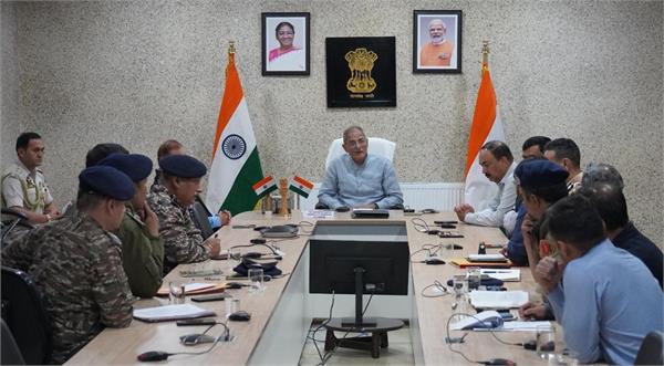 lg kavinder gupta high level meeting  security situation in ladakh
