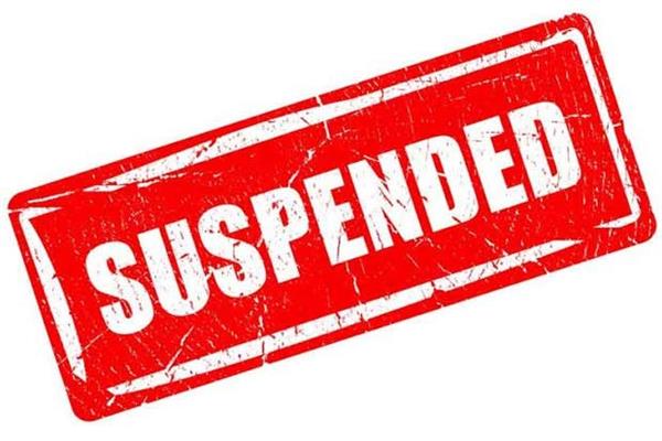 major police action  two police officers suspended