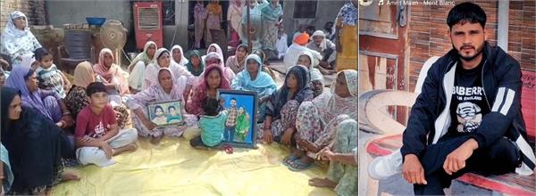 painful death in the young man  s mask is an appeal to help to bring india