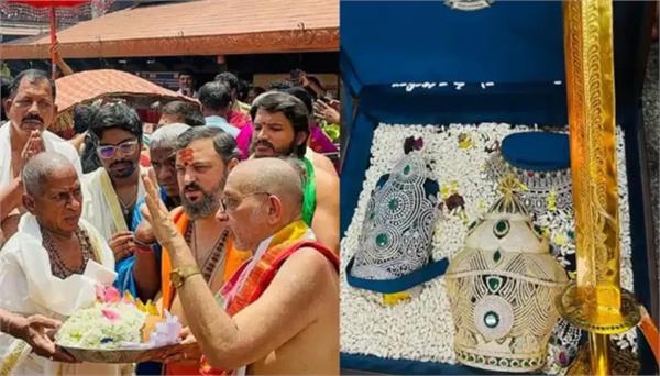 mookambika devi temple offered a crown worth 4 crore