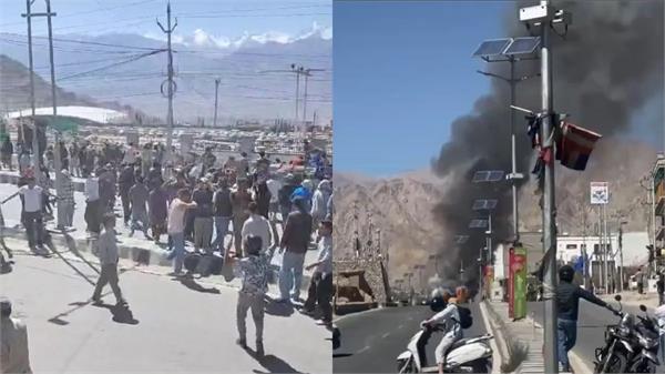 violent protests in ladakh  4 dead  72 injured
