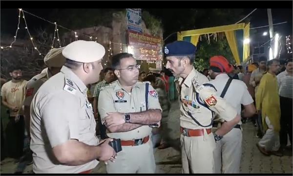 ssp gurdaspur inspected ramlila and other places at dinanagar