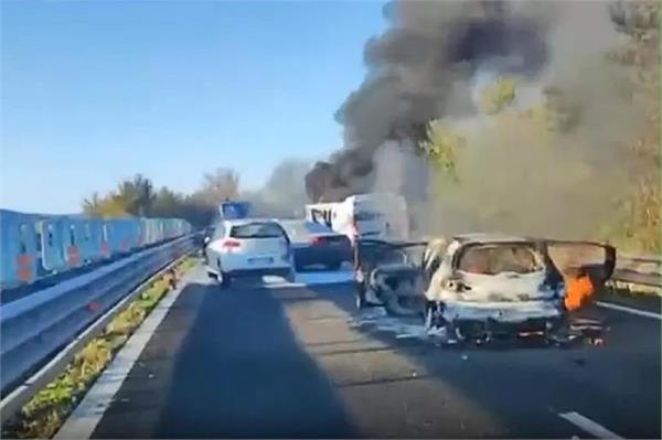 major incident on italy  s highway