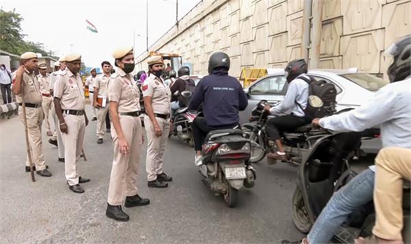 cjp protest traffic in delhi stalled for the second day 