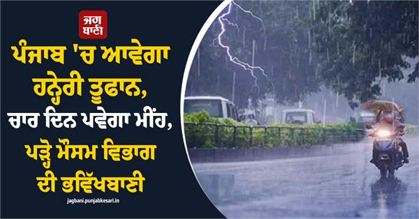 punjab weather rain in punjab windstorms