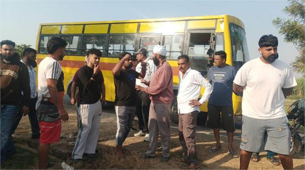 private school bus meets with an accident