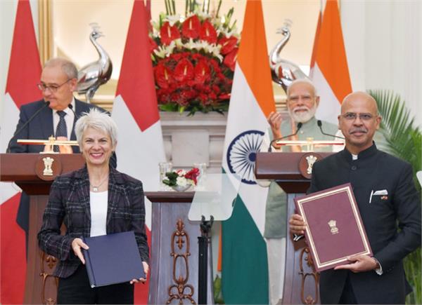 india and switzerland sign 5 agreement