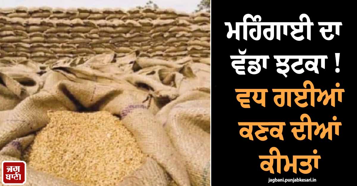ਮਹਿੰਗਾਈ ਦਾ ਵੱਡਾ ਝਟਕਾ ! ਵਧ ਗਈਆਂ ਕਣਕ ਦੀਆਂ ਕੀਮਤਾਂ, ਗੁਆਂਢੀ ਮੁਲਕ 'ਚ ਮਚੀ ਹਾਹਾਕਾਰ