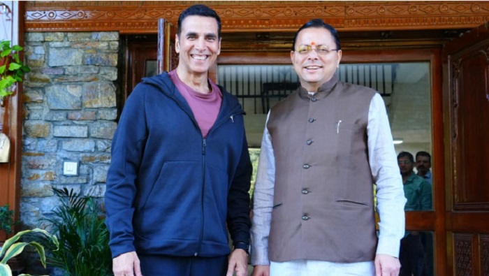 ਅਕਸ਼ੇ ਕੁਮਾਰ ਨੇ ਉੱਤਰਾਖੰਡ ਦੇ CM ਧਾਮੀ ਨਾਲ ਕੀਤੀ ਮੁਲਾਕਾਤ, ਇਸ ਮਾਮਲੇ ''ਤੇ ਹੋਈ ਚਰਚਾ