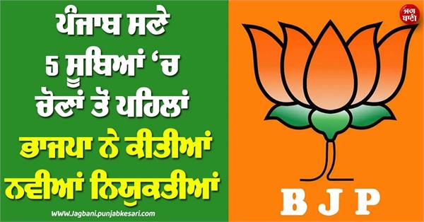 punjab bjp appointments