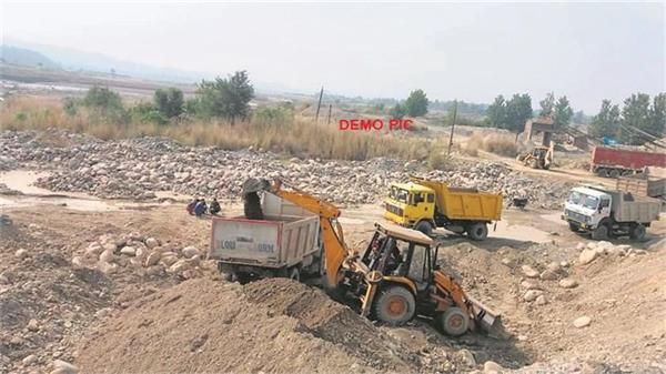 major crackdown on illegal mining in pathankot