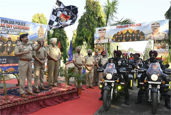adgp mf farooqui flagged off a motorcycle rally dedicated