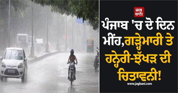 punjab weather raining