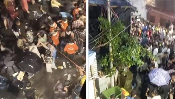 pandal collapses during durga puja in kolkata
