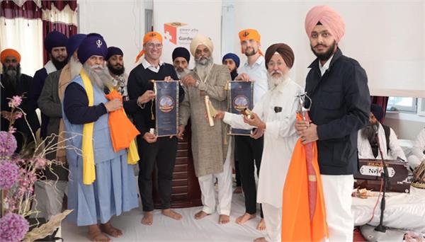 ranjit singh masuta honored on the 20th foundation day of langenthal gurdwara