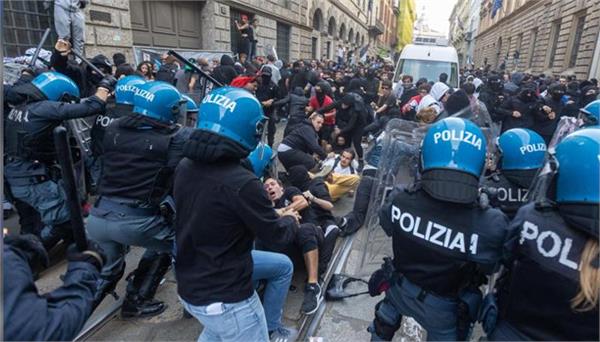 shops looted during anti inflation protests in italy