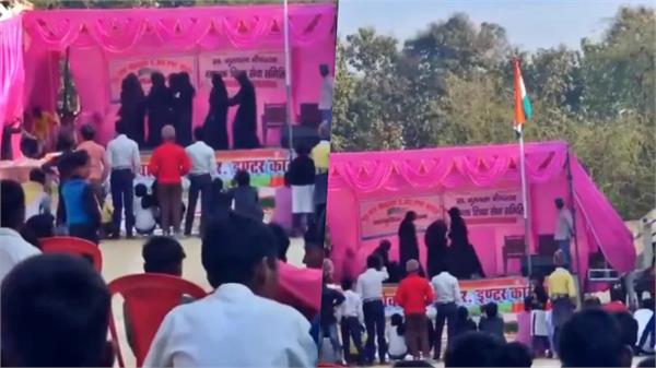 burqa controversy in gonda school girls students