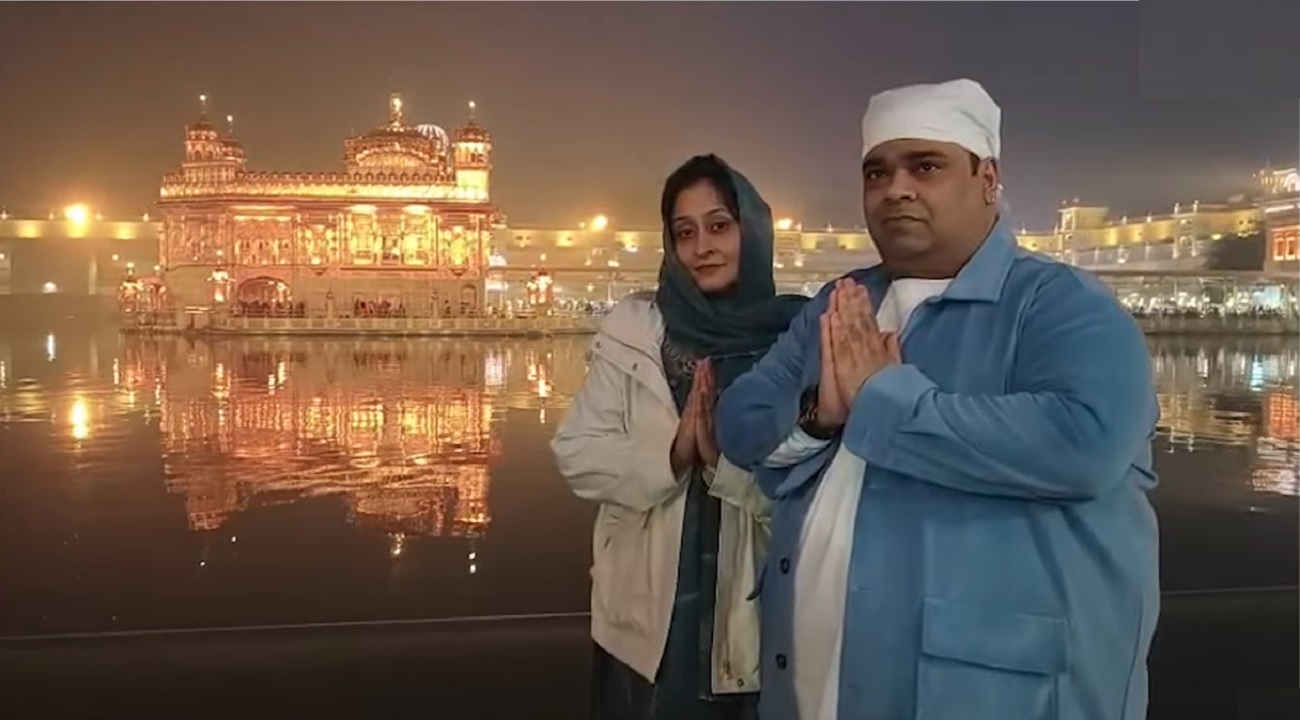 ਸੱਚਖੰਡ ਸ੍ਰੀ ਹਰਿਮੰਦਰ ਸਾਹਿਬ ਵਿਖੇ 'ਕਪਿਲ ਸ਼ਰਮਾ ਸ਼ੋਅ' ਦੇ ਕਲਾਕਾਰ ਕੀਕੂ ਸ਼ਾਰਦਾ ਪਰਿਵਾਰ ਸਣੇ ਹੋਏ ਨਤਮਸਤਕ