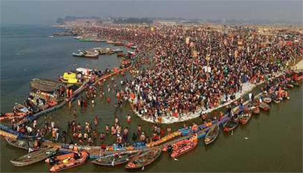 3 56 crore people took a dip of faith in prayagraj sangam