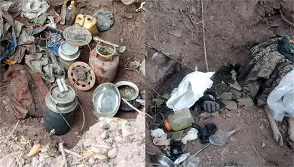 3 terrorist hideouts destroyed in kathua