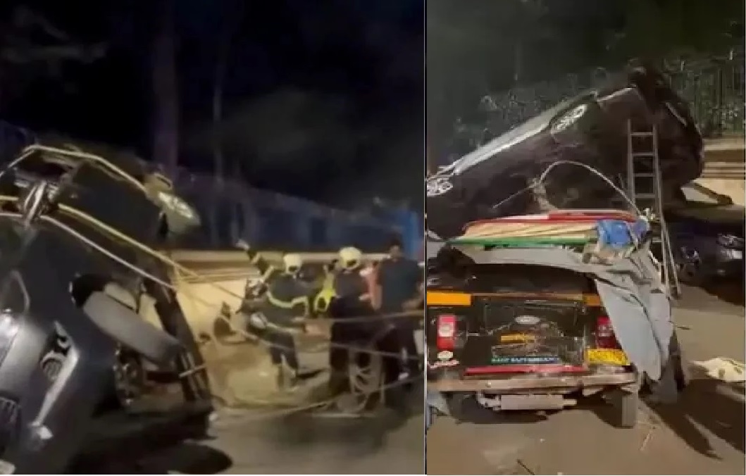 ਸ਼ੂਟਿੰਗ ਤੋਂ ਵਾਪਸ ਪਰਤਦੇ ਸਮੇਂ ਅਕਸ਼ੈ ਕੁਮਾਰ ਦੇ ਕਾਫ਼ਲੇ ਨਾਲ ਵਾਪਰਿਆ ਹਾਦਸਾ, ਜੁਹੂ ''ਚ ਪਲਟੀ SUV