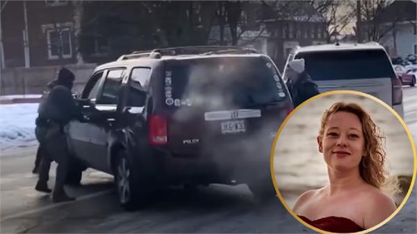 us  woman sitting in car shot by ice agent