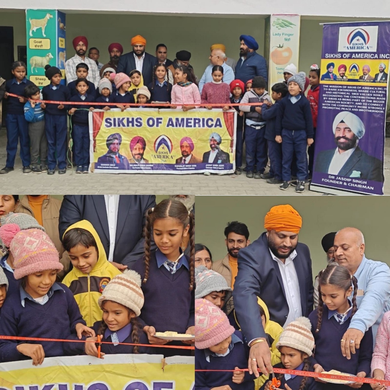 ਸਿੱਖਸ ਆਫ਼ ਅਮੈਰਿਕਾ ਦੇ ਯਤਨਾਂ ਸਦਕਾ ਹੜ੍ਹਾਂ ਕਾਰਨ ਤਬਾਹ ਹੋਇਆ ਸਕੂਲ ਵਿਦਿਆਰਥੀਆਂ ਲਈ ਮੁੜ ਖੁੱਲ੍ਹਿਆ