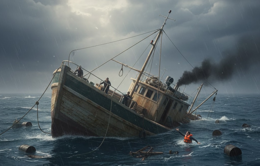 ਸਮੁੰਦਰ ਵਿਚਾਲੇ ਡੁੱਬ ਗਈ ਕਿਸ਼ਤੀ ! 350 ਤੋਂ ਵੱਧ ਲੋਕ ਸੀ ਸਵਾਰ, ਕਈਆਂ ਦੀ ਮੌਤ, ਰੈਸਕਿਊ ਆਪਰੇਸ਼ਨ ਜਾਰੀ