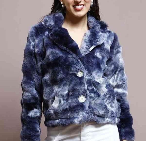 winter  young women  faux fur jacket