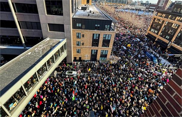thousands take to streets in minnesota against immigration enforcement