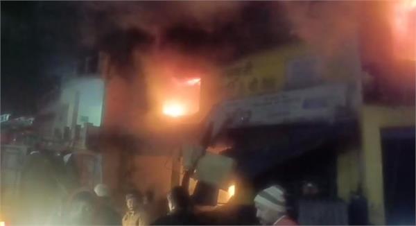 massive fire breaks out at hardware store in behrampur