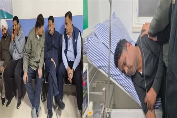 congress mla son attack admitted icu