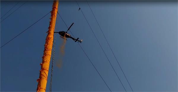 takht sri hazur sahib helicopter flowers