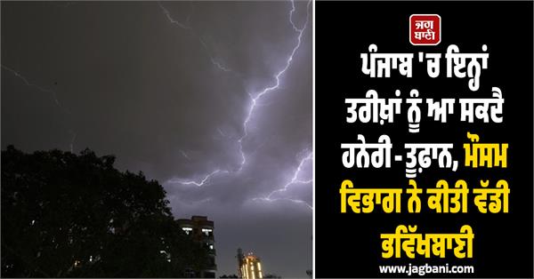 punjab  storm  meteorological department