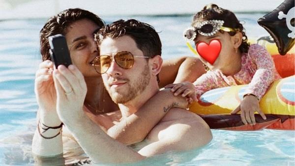 priyanka chopra and nick jonas got romantic in the pool 