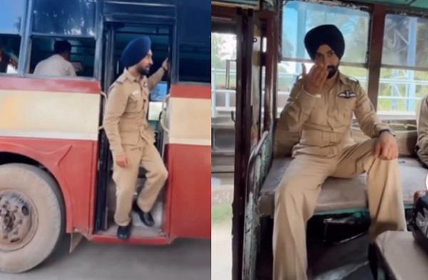diljit dosanjh travelling in punjab roadways bus