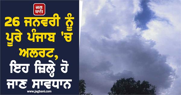 alert in entire punjab on january 26