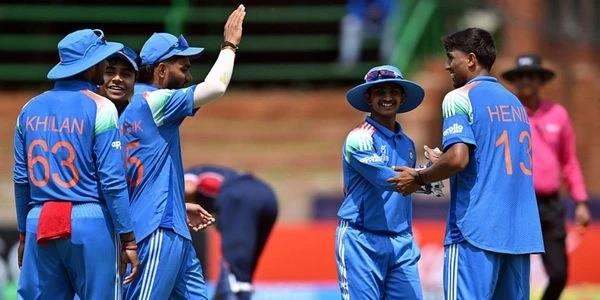 u19 wc  india beat usa by 6 wickets