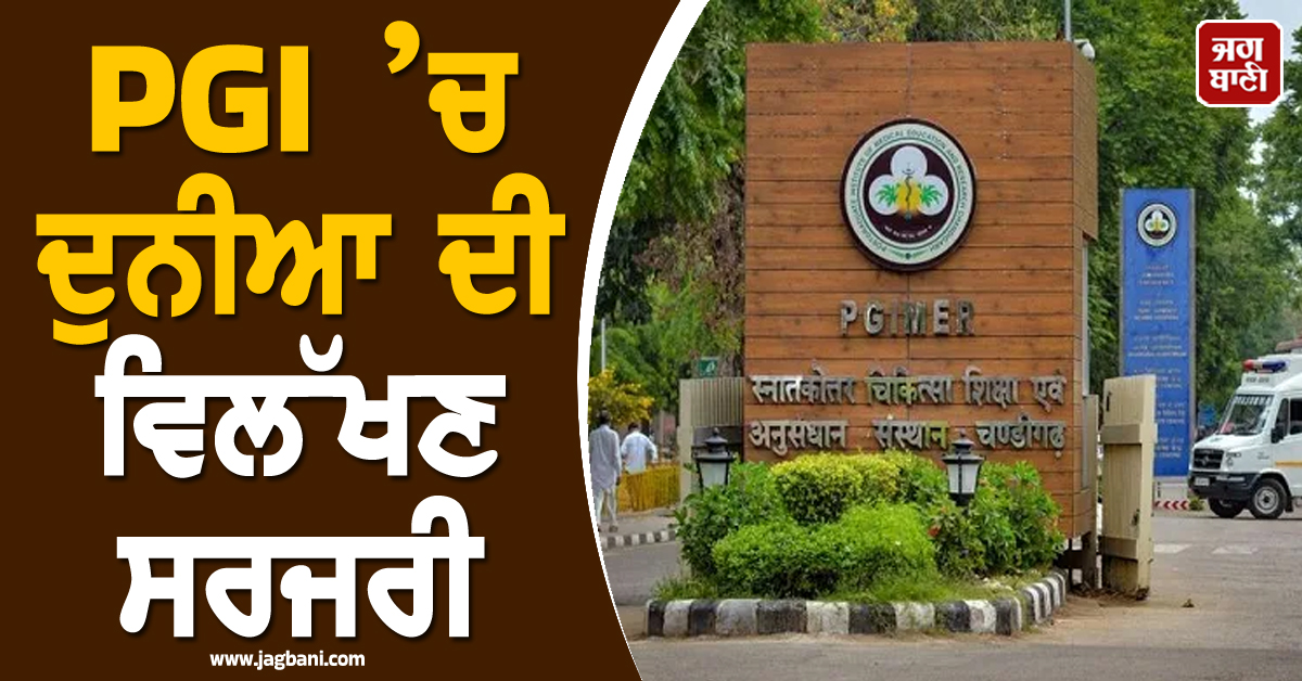 PGI ’ਚ ਦੁਨੀਆ ਦੀ ਵਿਲੱਖਣ ਸਰਜਰੀ, 2 ਸਾਲਾ ਬੱਚੇ ਦੇ ਦਿਮਾਗ ’ਚੋਂ ਕੱਢਿਆ 7 ਇੰਚ ਲੰਬਾ ਟਿਊਮਰ