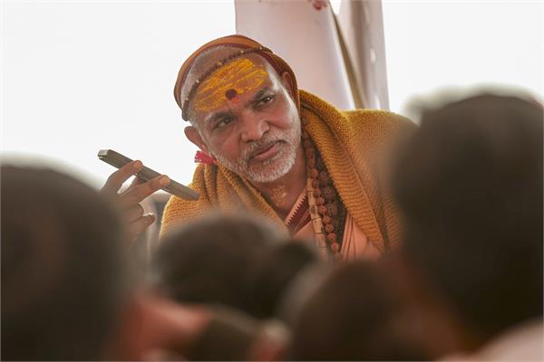 magh mela  hunger strike  shankaracharya swami avimukteshwaranand saraswati