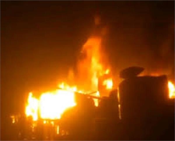 bsf  one jawan dies in fire at camp