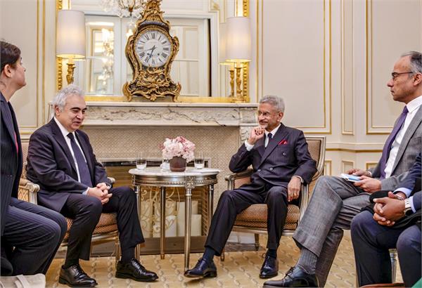 s jaishankar  paris  iea head  meeting