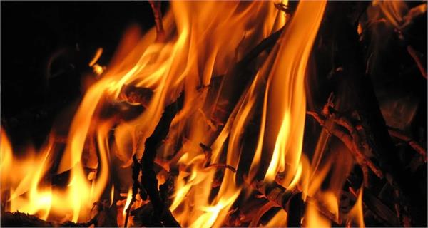 the famous ban temple in shimla district has been destroyed by fire