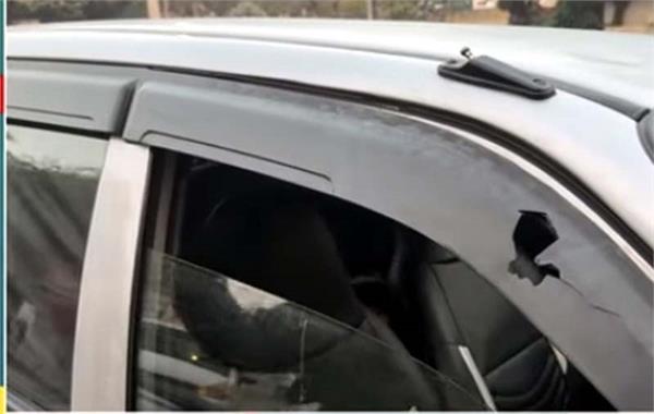 bullets fired at a youth riding an alto car in hoshiarpur