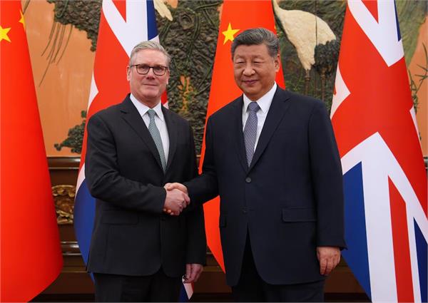 british prime minister starmer meets chinese president xi in beijing