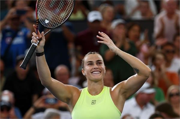 sabalenka wins brisbane international title for second consecutive time