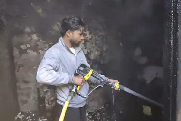 a massive fire broke out at a house in fazilka