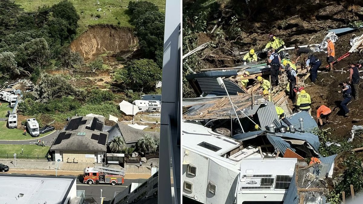 ਨਿਊਜ਼ੀਲੈਂਡ ''ਚ ਕੁਦਰਤ ਦਾ ਕਹਿਰ: ਮੋਹਲੇਧਾਰ ਮੀਂਹ ਮਗਰੋਂ 2 ਥਾਵਾਂ ''ਤੇ ਖਿਸਕੀ ਜ਼ਮੀਨ, 2 ਲੋਕਾਂ ਦੀ ਮੌਤ