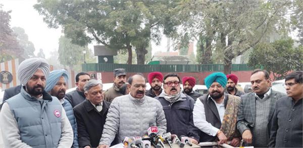 bjp delegation meets governor in chandigarh