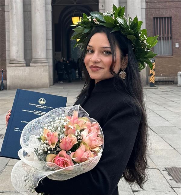 ludhiana  s daughter becomes officer after studying in italy